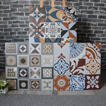 American country antique brick tiles Terrace garden non-slip floor tiles 600X600 kindergarten living room dining room tiles