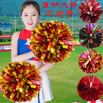Handle flower ball cheerleading team holding flower is not a pair of square dance color ball dancing hand flower student sports meeting props