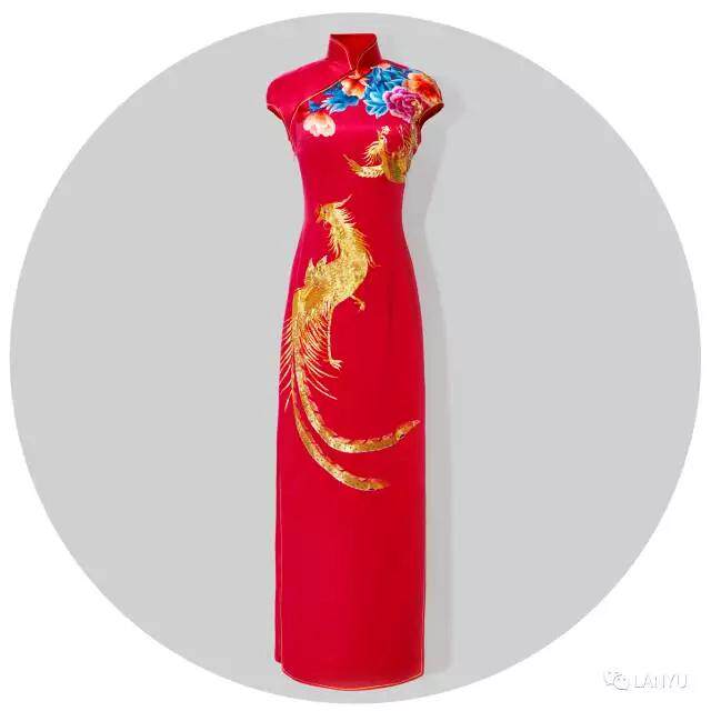 凤纹苏绣旗袍