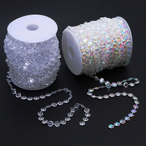 Imitation Crystal acrylic bead curtain wedding road guide hanging curtain DIY thread curtain bead curtain crystal lamp bead chain ornaments