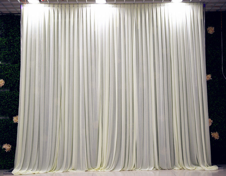 婚庆道具婚庆背景纱幔新款2019婚礼场景舞台背景打底布幔幕布布置
