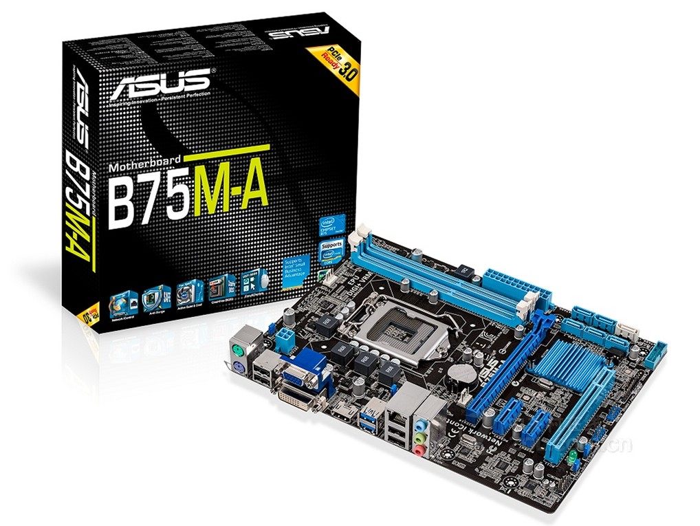 图为:华硕b75m-a 主板