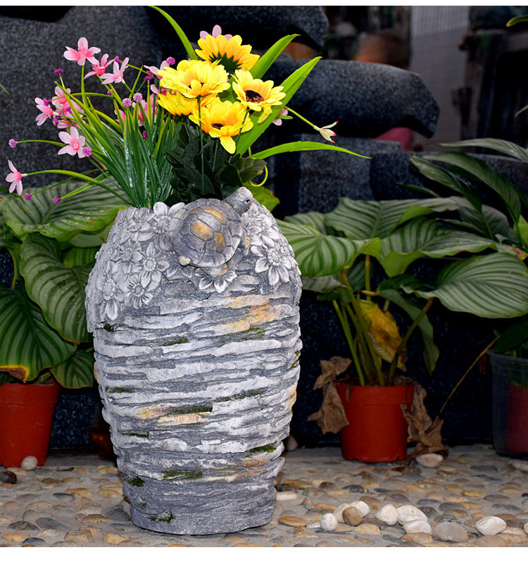 户外庭院景观花盆别墅阳台花园装饰盆栽布置大号创意落地园艺造景