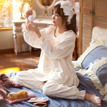 Princess Mark pajamas female autumn and winter coral velvet padded velvet White Japanese princess style fairy home suit suit