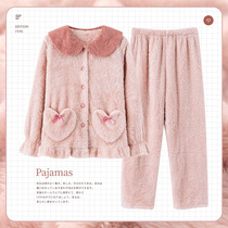 Princess Mark's Pajama Female Autumn Dong Cute Furry Home Costume 2022 New Winter