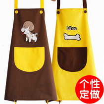 Couple apron Korean version of the fashion waterproof dog men and women Pet shop work clothes custom printed logo custom made