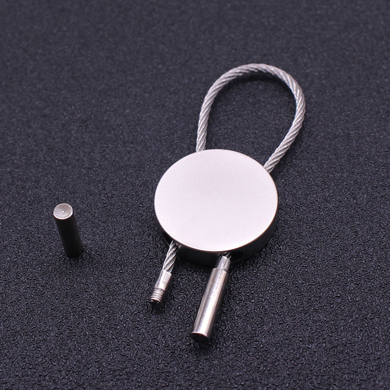 钢丝绳钥匙扣创意可爱男女士钥匙链韩版金属钥匙圈挂件刻字小礼品