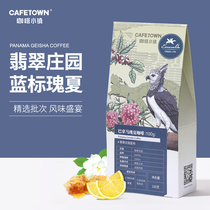 Coffee Town Panama Emerald Manor Blue Standard Rose Coffee Beans Fresh Hand Chong Single Product Regeneration Grinding Powder 100g