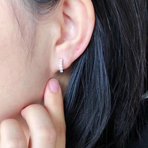 18K Gold Wedding Diamond Earrings Diamond Earrings Diamond Earrings Diamond Earrings Female Natural Real Drill Custom