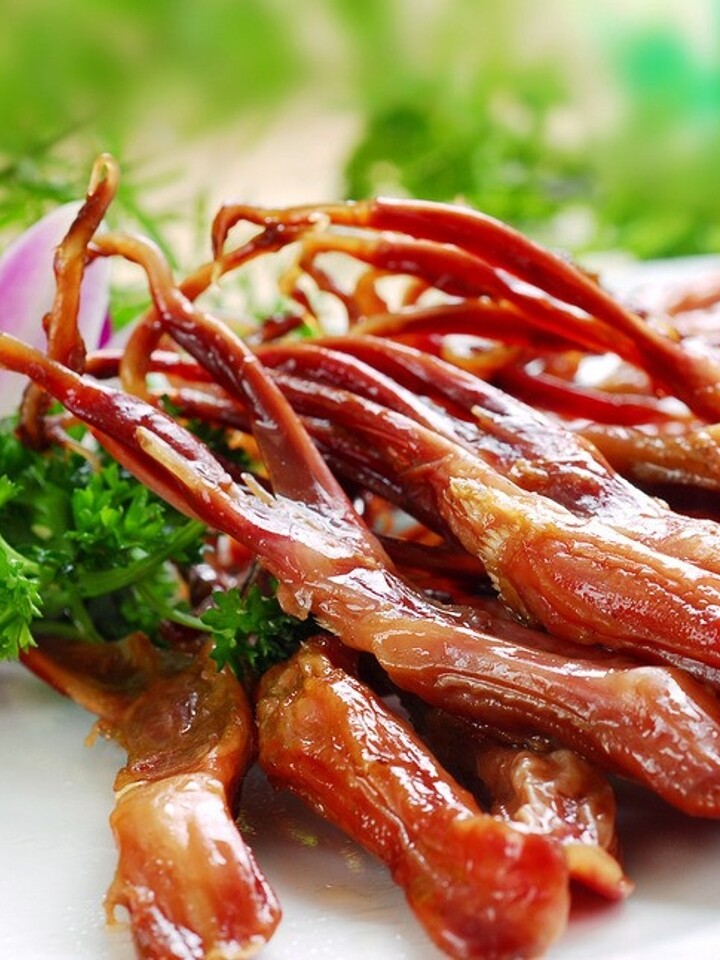 藤桥牌温州特产鸭舌头卤味小吃鸭舌头