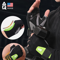 AQ fitness gloves sports wrist guard palm pull-up iron horizontal bar equipment training male anti-cocoon half finger