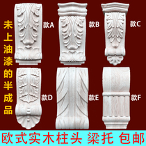 Solid wood stigmata European stigmata Yak beam tombstone decal furniture decoration Roman stigmata Fireplace cabinet
