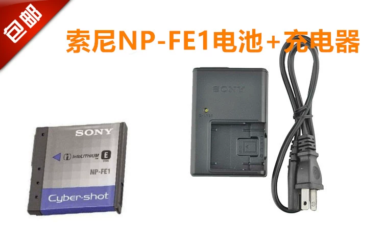 Pin NP-FE1 + sạc chính hãng SONY Sony DSC-T7T7 / ST7 / B Số pin máy ảnh kỹ thuật số - Khác