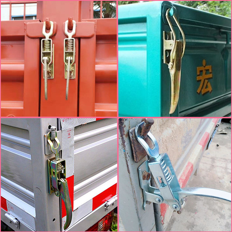 货车车厢锁扣锁扣电动三轮电镀手扣箱货把手福田挂钩栏板扣搭