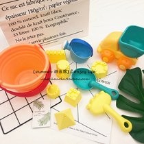 Childrens beach toy set Spoon cassia digging shovel tool baby playing water bath bucket Men and women children