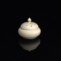 Home indoor incense burner creative wooden cover lacquerware decoration big lacquer lacquer DIY lacquer painting wooden tire custom processing incense burner