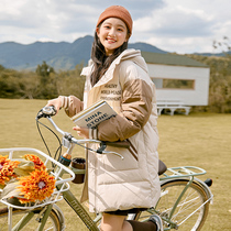 Teenage girls down clothes in the middle of 2021 Winter new Warm Thickening Easy for High School High School Students Winter Clothing Jacket