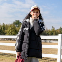 Teenage Girl Down Cotton Clothing Winter Clothing 2021 New Loose Cotton Padded Jacket College Wind Thickened High School Junior High School Student Coat