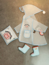 Baby raincoat 1 year old Tuber Children 2 Year Old Kindergarten Pupil Rain Cape Girl Summer Waterproof Full Body Toddler 3 Years Old