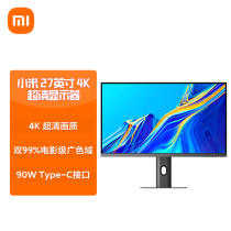Xiaomi 27-inch 4K Ultra HD IPS Technology 99% Adobe RGB HDR400 Type-C Display
