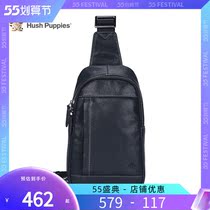 Leisure Steps Genuine Leather Chest Bag Men Tide Card Casual Multifunction Fashion Ins Overfire Men Bags Bag Single Shoulder Sloped Satchel Bag