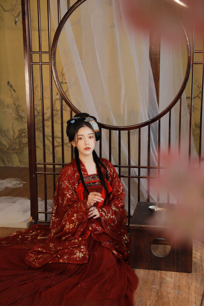 醉美人汉韵阁芙蓉汉服女大袖衫日常清新淡雅