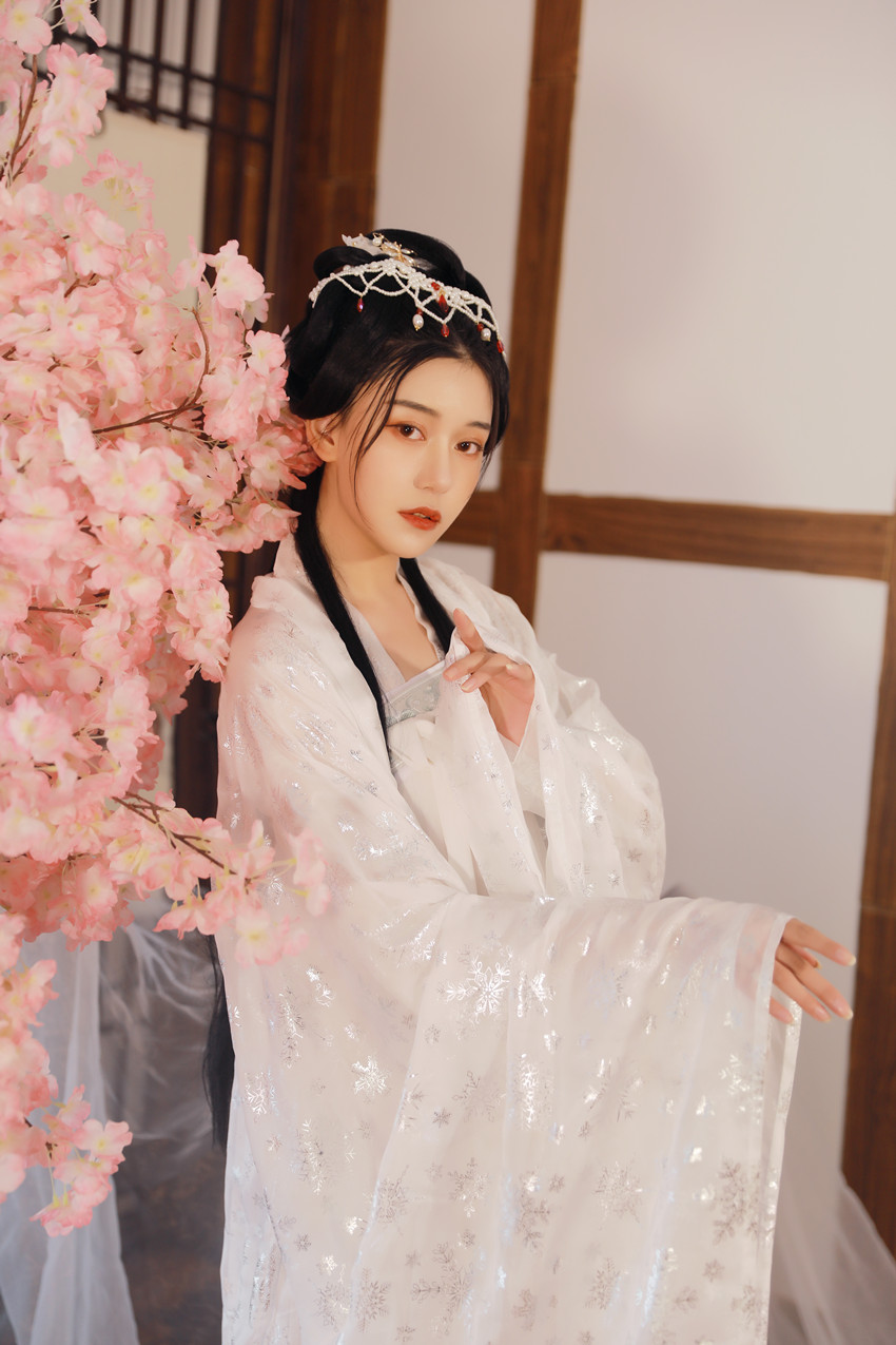 醉美人汉韵阁芙蓉汉服女大袖衫日常清新淡雅