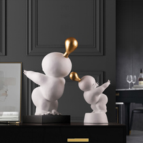 Creative modern simple wine cabinet decorations ornaments home living room sales office Hotel beauty salon blow fat doll