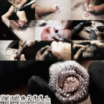 Industrial Handcrafted Luxury Process Jewelry Diamond Inlaid High-definition Real Pat Video Material