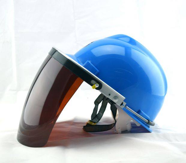 焊工男面罩帽式氧焊焊接防晒烧电焊防冲击防护罩脸部装备脸罩