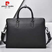 Pilkardan mens bag genuine leather new men handbag headlining cow leather briefcase man business single shoulder inclined satchel bag