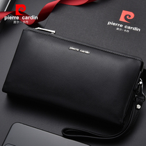 Pilkadan leather mens bag Business casual soft leather mens handbag Clutch bag Clutch bag mens large capacity handbag