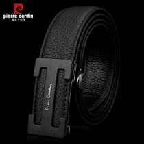 Pilkadan leather belt mens leather belt automatic buckle business dress head layer cowhide casual pants with men