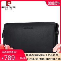 Pilkadan new handbag cowhide mens handbag fashion casual leather large capacity handbag