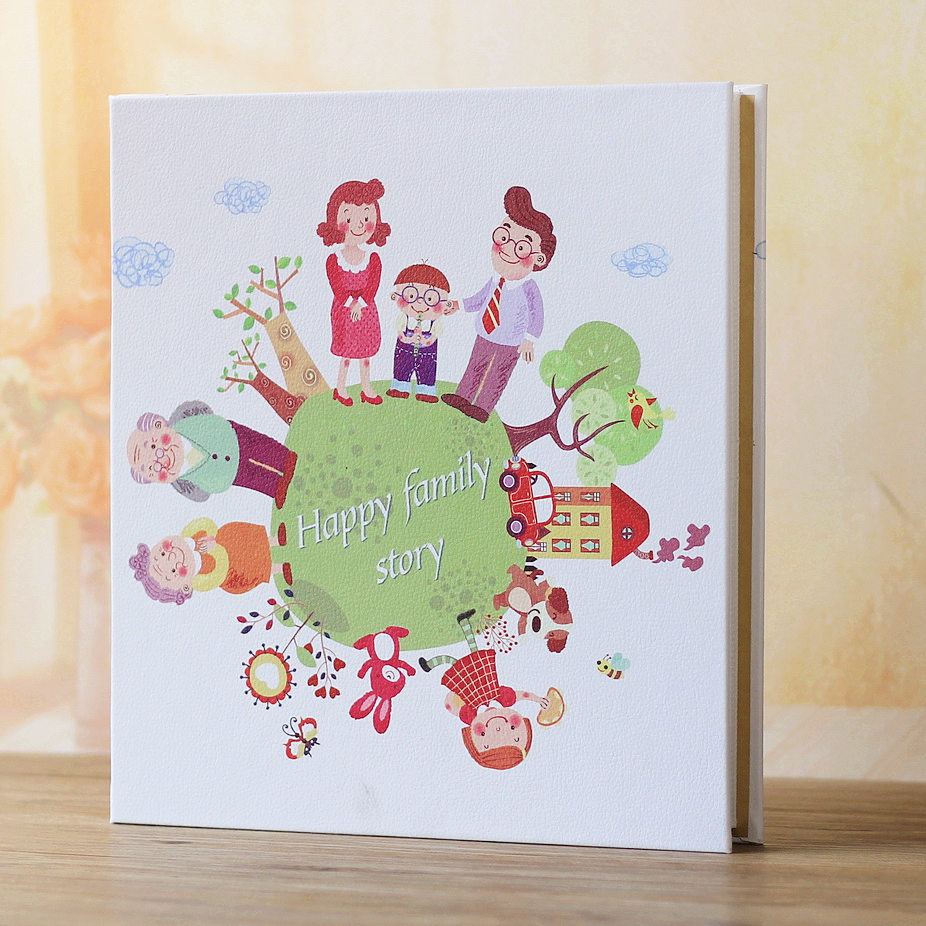 5寸相册700张皮面影集简约个性纪念册韩版家庭宝宝过塑照片插页式