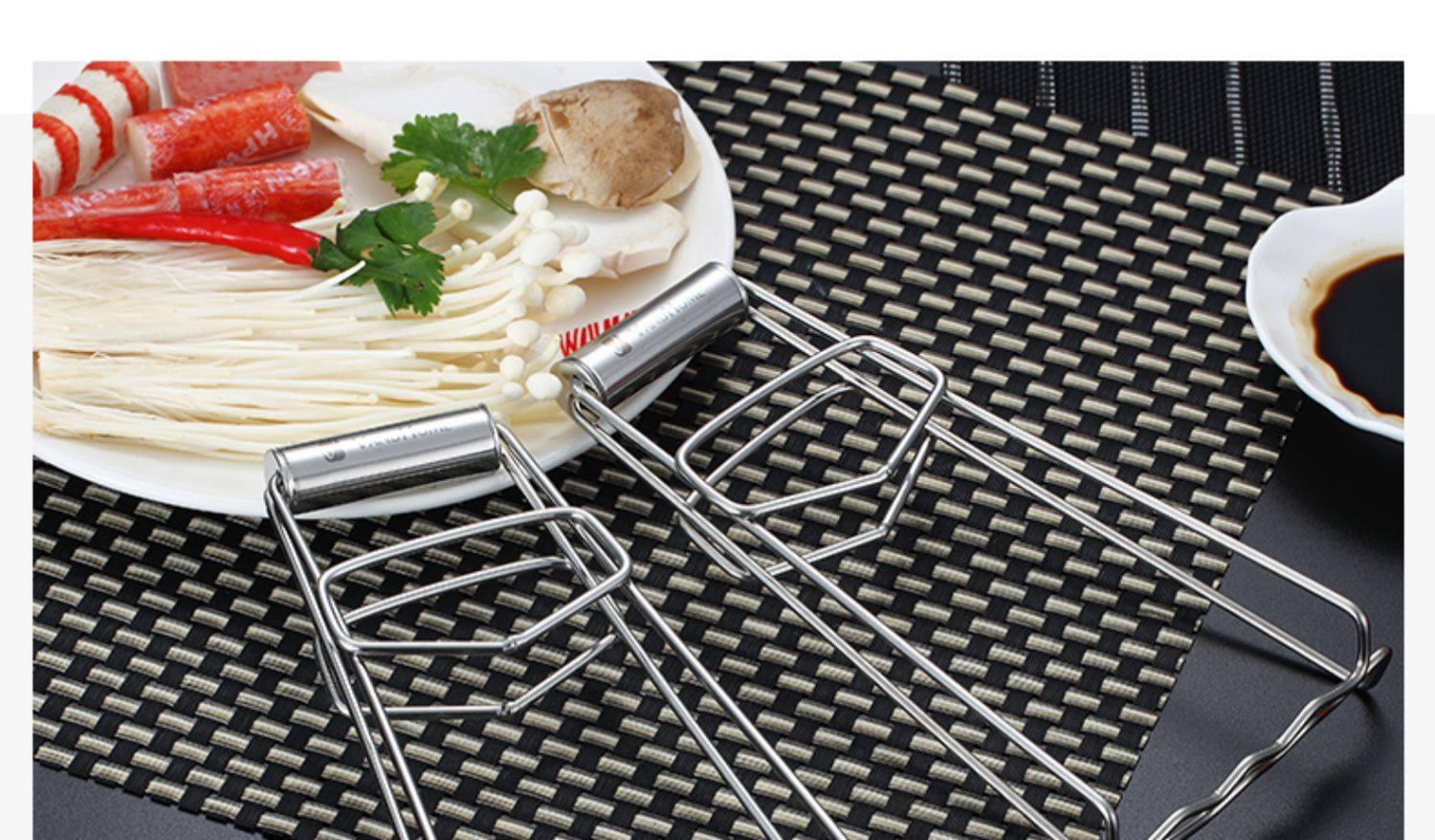 防烫夹不锈钢蒸夹取盘夹碗夹防滑家用夹碗器厨房菜夹子夹盘器神器