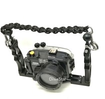 Diving photography camera holder Portable rope Waterproof shell Double grip bracket handle rope(with D buckle)