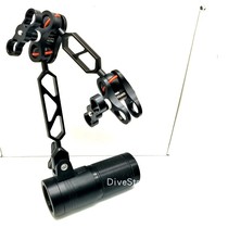 Loss promotion 6061 aluminum plus hard oxide diving light arm flashlight standard butterfly two-hole clamp fixing clip