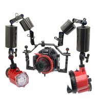 Submersible SLR camera waterproof shell light arm bracket Underwater flash light fill light photography flashlight Buoyancy arm bracket system