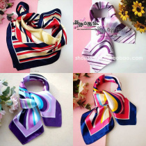 Bank flight attendant overalls work clothes spring and summer Korean version of Joker business silk business wear small square scarf scarf women