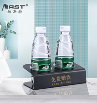 Hotel room hotel high-end clubhouse private club free drinking rack free drinking mineral water cup holder shelf