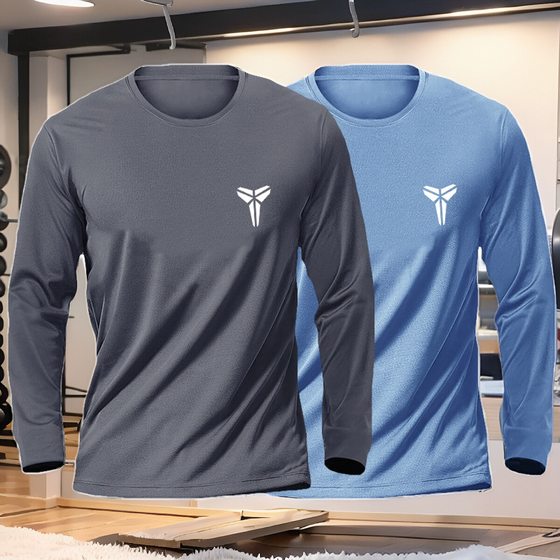 Four-season large-size ice silk mesh men's quick-drying solid color long-sleeved round neck sports running suit T-shirt fitness training suit
Four-season large-size ice silk mesh men's quick-drying solid color long-sleeved round neck sports running suit T-shirt fitness training suit