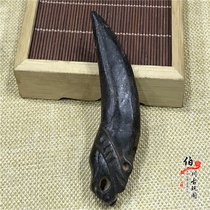Collection of meteorite magnet Red Mountain culture old Jade antique jade antique handle old objects ornaments tiger teeth
