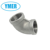 Stainless steel elbow Plumbing pipe fittings Stainless steel inner wire elbow Inner and outer wire elbow 90 degree right angle pipe fitting joint