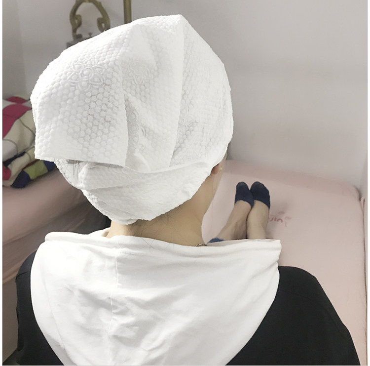 美容院发廊一次性毛巾美发店专用纯棉无纺布擦头发包头毛巾洗澡巾