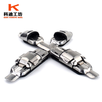 Fishing Rod Holder diy stainless steel rock Rod Holder fishing reel clip hand rod modified base accessories raft Rod wheel holder