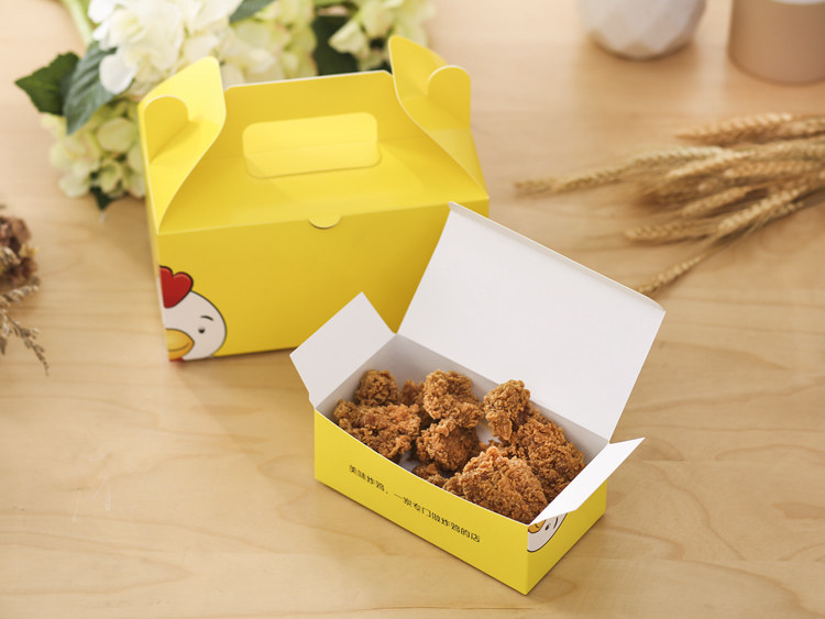 韩式炸鸡外卖包装盒子一性次打包鸡翅鸡米花架食品盒免邮定制logo