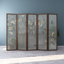 New Chinese Screen Partition Living Room Entrance Door Xuan Guan Modern Brief Bedroom Shelter Home Folding Mobile Folding Screen