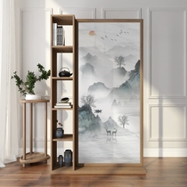 New Chinese-style screen partition Living room Xuanguan cabinet simplified about modern solid wood shelve bedroom shielded home holding screen
