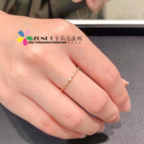 Japanese Nojess classic dazzling five diamond 10k gold ring tail ring